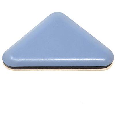 Adsamm ® ®, 16 PTFE glijders, 35 x 35 x 45 mm, grijs en blauw, driehoek, premium zelfklevende glijders Adsamm ® ®, 16 PTFE glijders, 35 x 35 x 45 mm, grijs en blauw, driehoek, premium zelfklevende glijders