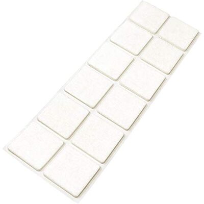 Adsamm ® 12 x viltglijders 35 x 35 mm wit vierkant 3,5 mm hoogte zelfklevende glijders van de beste kwaliteit Adsamm ® 12 x viltglijders 35 x 35 mm wit vierkant 3,5 mm hoogte zelfklevende glijders van de beste kwaliteit