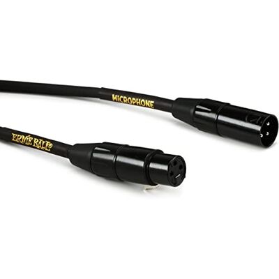 Ernie Ball P06073 Microfoonkabel XLR, 7,6 m, zwart Ernie Ball P06073 Microfoonkabel XLR, 7,6 m, zwart