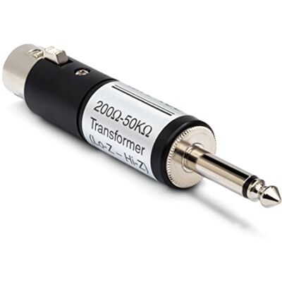 Hosa MIT-435 XLR3F naar TS transformator voor microfoon Z Hosa MIT-435 XLR3F naar TS transformator voor microfoon Z