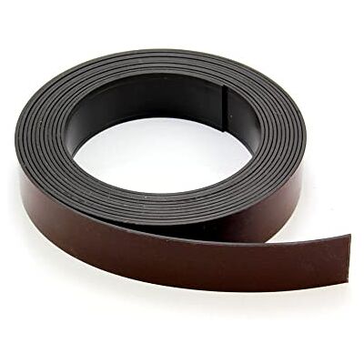 first4magnets Magflex® Magnetische mat, flexibel, met premium zelfklevend, polariteit B, 25,4 mm breed, 1 m lengte first4magnets Magflex® Magnetische mat, flexibel, met premium zelfklevend, polariteit B, 25,4 mm breed, 1 m lengte