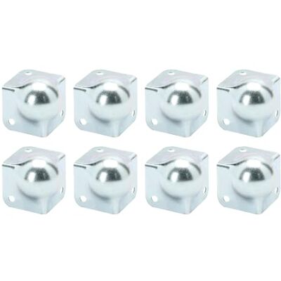 Adam Hall 40001 M8 AH 8 vierkante kogelhoeken 45 x 37 mm van verzinkt staal Adam Hall 40001 M8 AH 8 vierkante kogelhoeken 45 x 37 mm van verzinkt staal