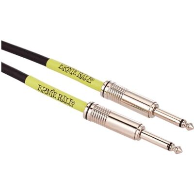 Ernie Ball , Gereedschapskabel, recht/recht, 3,05 m, zwart Ernie Ball , Gereedschapskabel, recht/recht, 3,05 m, zwart