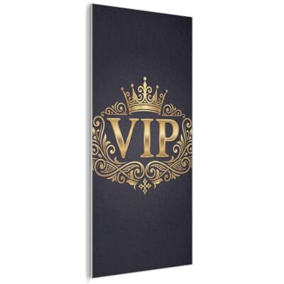 MuchoWow © Akoestisch paneel, 100 x 200 cm, decoratief, wandbekleding, akoestische panelen, vilt, geluidsisolerende plaat, VIP-wandpanelen kroon goud MuchoWow © Akoestisch paneel, 100 x 200 cm, decoratief, wandbekleding, akoestische panelen, vilt, geluidsisolerende plaat, VIP-wandpanelen kroon goud