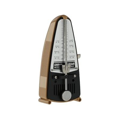 Wittner Taktell Piccolo Serie 830 Metronoom kunststof behuizing zonder bel lichtbruin mechanisch opwindmechanisme geen batterijen nodig Made in Germany Wittner Taktell Piccolo Serie 830 Metronoom kunststof behuizing zonder bel lichtbruin mechanisch opwindmechanisme geen batterijen nodig Made in Germany
