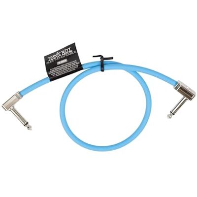 Ernie Ball Flex-patchkabel, 45 cm, blauw, eenheid Ernie Ball Flex-patchkabel, 45 cm, blauw, eenheid