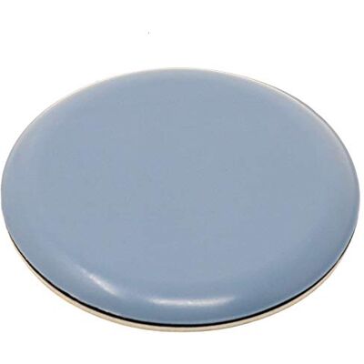Adsamm ® ®, 16 PTFE glijders, diameter 60 mm, grijs/blauw, rond, hoogwaardige zelfklevende glijders Adsamm ® ®, 16 PTFE glijders, diameter 60 mm, grijs/blauw, rond, hoogwaardige zelfklevende glijders