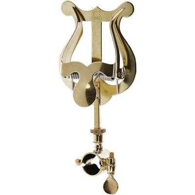 GEWA Trompet Wandelmuziekhouder Messing Petite Lyra 1 schuiver scharnierring Ø 14 mm GEWA Trompet Wandelmuziekhouder Messing Petite Lyra 1 schuiver scharnierring Ø 14 mm