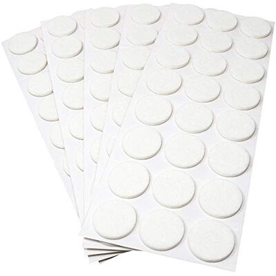 Adsamm ® 120 x viltglijders Ø 28 mm wit rond 3,5 mm hoogte zelfklevende glijders van de beste kwaliteit Adsamm ® 120 x viltglijders Ø 28 mm wit rond 3,5 mm hoogte zelfklevende glijders van de beste kwaliteit
