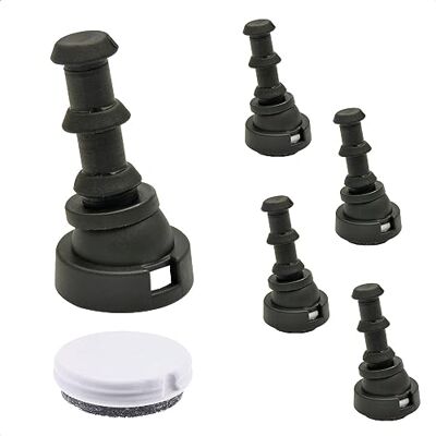 QuickClick WAGNER ® Stoelglijders, omkeerbaar, wolvilt + kunststof, 4 stuks, voor het insteken in ronde buizen, DUO binnen Ø 10 mm/buiten Ø 14 mm Made in Germany 15831900 QuickClick WAGNER ® Stoelglijders, omkeerbaar, wolvilt + kunststof, 4 stuks, voor het insteken in ronde buizen, DUO binnen Ø 10 mm/buiten Ø 14 mm Made in Germany 15831900