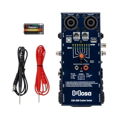 Hosa CBT-500 audiokabeltester zwart Hosa CBT-500 audiokabeltester zwart
