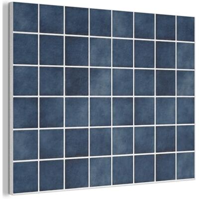 MuchoWow © Wandpaneel, 80 x 60 cm, decoratief, akoestisch, vilt, akoestische panelen, binnen, tegels, modern, blauw 80x60 cm Tableau Panneaux Acoustiques Muraux Interieur Carrelage Moderne Bleu MuchoWow © Wandpaneel, 80 x 60 cm, decoratief, akoestisch, vilt, akoestische panelen, binnen, tegels, modern, blauw 80x60 cm Tableau Panneaux Acoustiques Muraux Interieur Carrelage Moderne Bleu