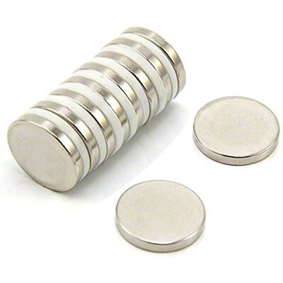 first4magnets N42 N42 neodymium magneten Ø 20 mm x 3 mm dikte trekken 4,6 kg (10 stuks) zilver, 25 x 10 x 3 cm first4magnets N42 N42 neodymium magneten Ø 20 mm x 3 mm dikte trekken 4,6 kg (10 stuks) zilver, 25 x 10 x 3 cm