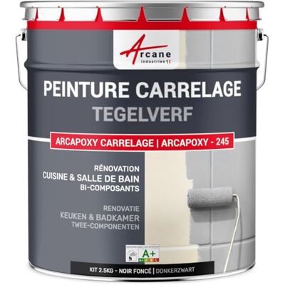 ARCANE INDUSTRIES Tegelverf voor keuken en badkamer – 2-componenten hars: ARCAPOXY CARRELAGE-2,5 kg (tot 25 m² in 2 lagen) Donker zwart RAL 9005- ARCANE INDUSTRIES Tegelverf voor keuken en badkamer – 2-componenten hars: ARCAPOXY CARRELAGE-2,5 kg (tot 25 m² in 2 lagen) Donker zwart RAL 9005-
