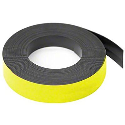 first4magnets Magflex® Lite Ride Matt Matt White Magnetine voor witte pads, beoordelingsstrips of mappen, 25 mm breed, 5 m lang first4magnets Magflex® Lite Ride Matt Matt White Magnetine voor witte pads, beoordelingsstrips of mappen, 25 mm breed, 5 m lang