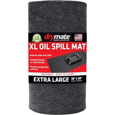 Drymate XL oliemat (91,4 x 152,4 cm), hoogwaardige absorberende oliemat herbruikbaar/duurzaam/waterdicht oliepad bevat vloeistoffen, beschermt de Drymate XL oliemat (91,4 x 152,4 cm), hoogwaardige absorberende oliemat herbruikbaar/duurzaam/waterdicht oliepad bevat vloeistoffen, beschermt de