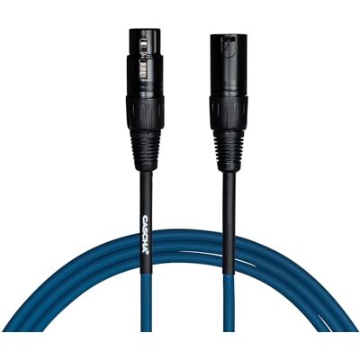 CASCHA Standaard microfoonkabel (XLR), blauw, 3 m CASCHA Standaard microfoonkabel (XLR), blauw, 3 m