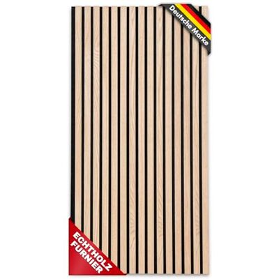 etm Akoestische panelen 118 x 60 cm wandpanelen van echt hout wandbekleding akoestisch paneel wandpanelen op vilt akoestisch vilt (White Oak) etm Akoestische panelen 118 x 60 cm wandpanelen van echt hout wandbekleding akoestisch paneel wandpanelen op vilt akoestisch vilt (White Oak)