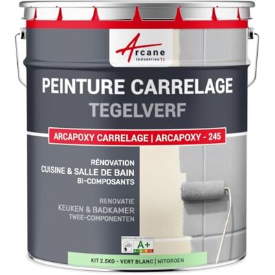 ARCANE INDUSTRIES Tegelverf voor keuken en badkamer – 2-componenten hars: ARCAPOXY CARRELAGE-2,5 kg (tot 25 m² in 2 lagen) Witgroen RAL 6019- ARCANE INDUSTRIES Tegelverf voor keuken en badkamer – 2-componenten hars: ARCAPOXY CARRELAGE-2,5 kg (tot 25 m² in 2 lagen) Witgroen RAL 6019-