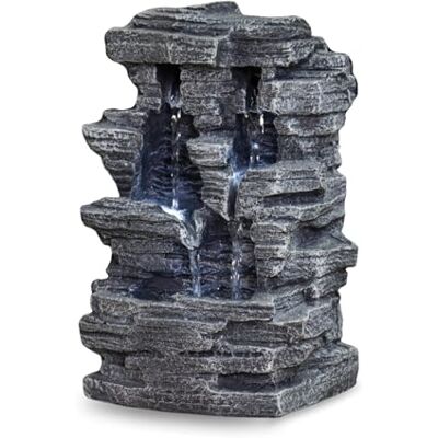 Zen Light Zen'Light Grand Canyon binnenfontein, imitatie steen en waterstroom, 19 x 16 x 28 cm Zen Light Zen'Light Grand Canyon binnenfontein, imitatie steen en waterstroom, 19 x 16 x 28 cm