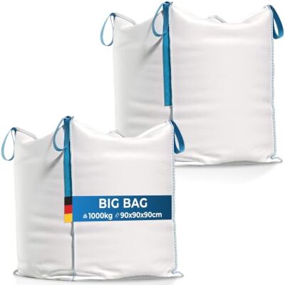 TK THERMALKING Big Bag transportzak voor bouwafval, hout, tuinafval, zand etc. 90x90x90 cm, draagvermogen 1000 kg (2) TK THERMALKING Big Bag transportzak voor bouwafval, hout, tuinafval, zand etc. 90x90x90 cm, draagvermogen 1000 kg (2)