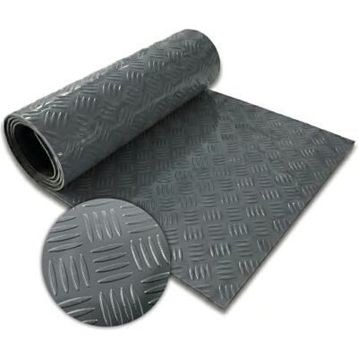Floordirekt Pvc-vloerbedekking Golfplaatlook Industriële vloer Onderhoudsvriendelijk en duurzaam Op rol met gesneden Kogel donkergrijs 110 x 200 cm Floordirekt Pvc-vloerbedekking Golfplaatlook Industriële vloer Onderhoudsvriendelijk en duurzaam Op rol met gesneden Kogel donkergrijs 110 x 200 cm