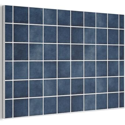 MuchoWow © Wandpaneel, 90 x 60 cm, decoratief, akoestisch, vilt, akoestische panelen, binnen, tegels, modern, blauw 90x60 cm Tableau Panneaux Acoustiques Muraux Interieur Carrelage Moderne Bleu MuchoWow © Wandpaneel, 90 x 60 cm, decoratief, akoestisch, vilt, akoestische panelen, binnen, tegels, modern, blauw 90x60 cm Tableau Panneaux Acoustiques Muraux Interieur Carrelage Moderne Bleu