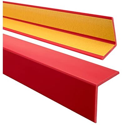 Garmin Hoekprofiel 27 x 27 mm, kunststof hoek PVC rubberen randbescherming profiel zelfklevend randbescherming rood 180 cm Garmin Hoekprofiel 27 x 27 mm, kunststof hoek PVC rubberen randbescherming profiel zelfklevend randbescherming rood 180 cm