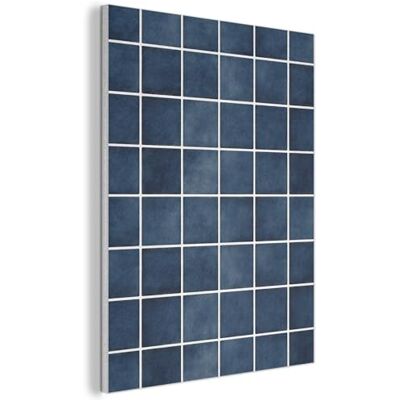 MuchoWow © Wandpaneel, 70 x 100 cm, decoratief, akoestisch, vilt, akoestische panelen, binnen, tegels, modern, blauw 70x100 cm Tableau Panneaux Acoustiques Muraux Interieur Carrelage Moderne Bleu MuchoWow © Wandpaneel, 70 x 100 cm, decoratief, akoestisch, vilt, akoestische panelen, binnen, tegels, modern, blauw 70x100 cm Tableau Panneaux Acoustiques Muraux Interieur Carrelage Moderne Bleu