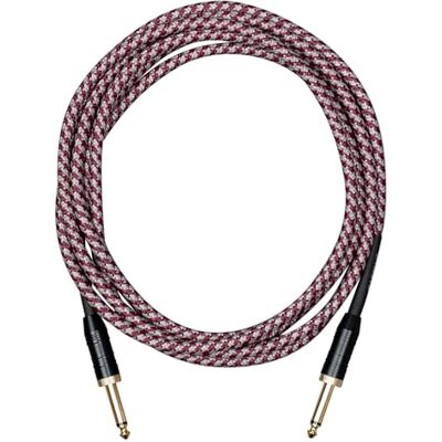 CASCHA Professional Line Gitaarkabel, recht, rood, tweed, 9 m CASCHA Professional Line Gitaarkabel, recht, rood, tweed, 9 m