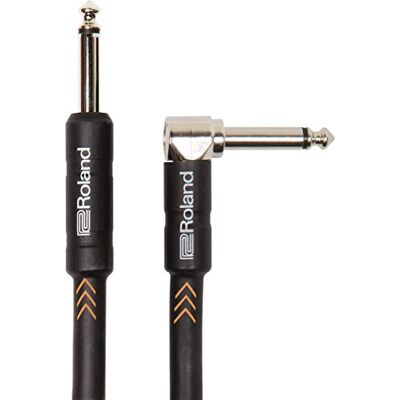 Roland Instrumentkabel zwart Series, jack 1/4 "hoek/rechts RIC-B20A, lengte: 20 voet/6 m Roland Instrumentkabel zwart Series, jack 1/4 "hoek/rechts RIC-B20A, lengte: 20 voet/6 m
