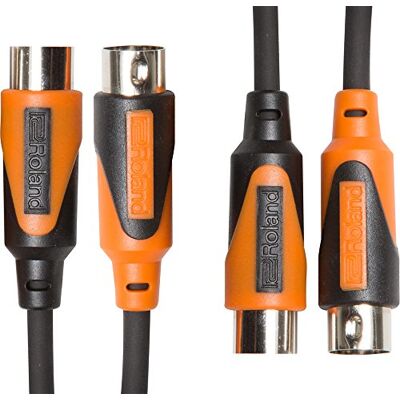 Roland Black Series MIDI-kabel met dubbele lengte 1,5 m RMIDI-B5-DUAL Roland Black Series MIDI-kabel met dubbele lengte 1,5 m RMIDI-B5-DUAL