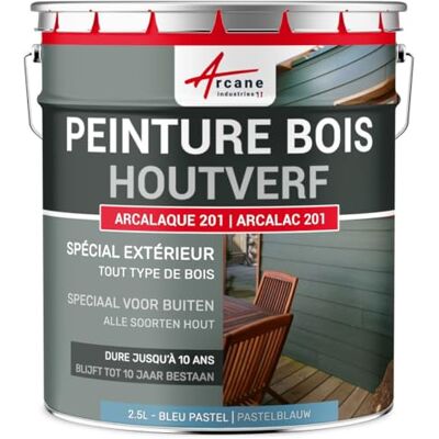 ARCANE INDUSTRIES Houtverf voor buiten, schilderen van poorten, gevelbekleding, beschutting en tuinmeubelen Arcalaque RAL 5024 201-2,5 L Houtverf, pastelblauw ARCANE INDUSTRIES Houtverf voor buiten, schilderen van poorten, gevelbekleding, beschutting en tuinmeubelen Arcalaque RAL 5024 201-2,5 L Houtverf, pastelblauw
