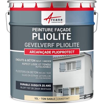 ARCANE INDUSTRIES Poliet gevelverf, steentint, wit, grijs, beige, wit, waterafstotende verf, gepleisterde muur: Arcafacade plioprotect-10 L (+ of 80 m² in 1 laag) Zandtoon RAL 085 90 20- ARCANE INDUSTRIES Poliet gevelverf, steentint, wit, grijs, beige, wit, waterafstotende verf, gepleisterde muur: Arcafacade plioprotect-10 L (+ of 80 m² in 1 laag) Zandtoon RAL 085 90 20-