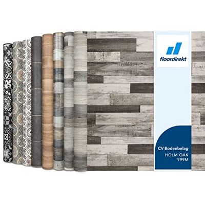 Floordirekt vloerbedekking van vinyl in houtlook, antislip, onderhoudsvriendelijk, 100 x 300 cm, Plaza, Holm-eik 999M Floordirekt vloerbedekking van vinyl in houtlook, antislip, onderhoudsvriendelijk, 100 x 300 cm, Plaza, Holm-eik 999M