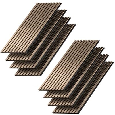Vicco Akoestisch paneel "Sonoa", walnoot, 8 stuks Vicco Akoestisch paneel "Sonoa", walnoot, 8 stuks