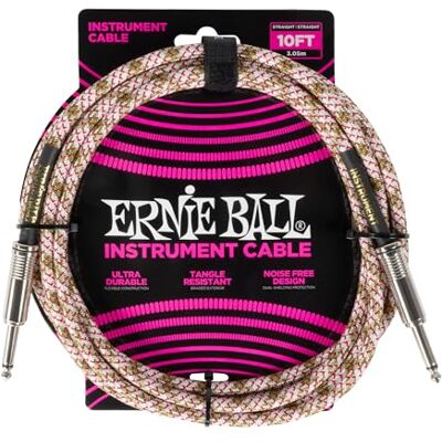 Ernie Ball 3 m P06426 instrumentenkabel, gevlochten instrumentenkabel, rechte en rechte uiteinden, smaragd argyle (smaragd argyl) Ernie Ball 3 m P06426 instrumentenkabel, gevlochten instrumentenkabel, rechte en rechte uiteinden, smaragd argyle (smaragd argyl)