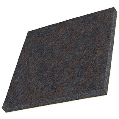 Adsamm ® / 4 x extra sterke viltglijders / bruin / 90x90mm / vierkant / dikte 5,5mm / premium zelfklevende glijders Adsamm ® / 4 x extra sterke viltglijders / bruin / 90x90mm / vierkant / dikte 5,5mm / premium zelfklevende glijders