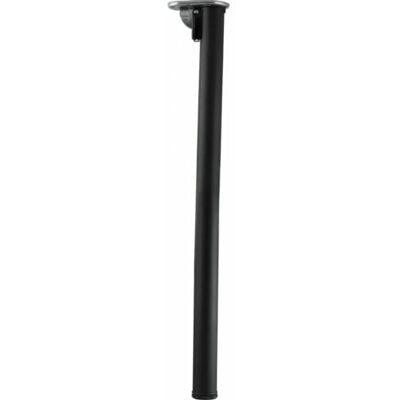 Gedotec Verstelbare klappoten van metaal, zwart, model Rondella, hoogte 705 mm, buis Ø 50 mm, 1 stuk, om te schroeven Gedotec Verstelbare klappoten van metaal, zwart, model Rondella, hoogte 705 mm, buis Ø 50 mm, 1 stuk, om te schroeven