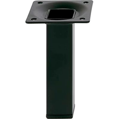Amig Vierkante meubelvoet Mod. 3-25 x 25 x 250 mm met stelschroef 4-punts schroeven Weerstand tot 15 kg/been Staal zwart Amig Vierkante meubelvoet Mod. 3-25 x 25 x 250 mm met stelschroef 4-punts schroeven Weerstand tot 15 kg/been Staal zwart