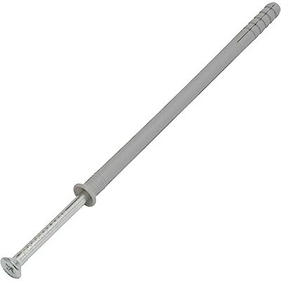 AERZETIX C67172 set van 25 spijkerpluggen Ø 10 x 180 mm met afgeschuinde flens van polyethyleen + 25 schroefspijkers Ø 6,9 x 190 mm met verzonken kop PZ3 van staal om te slaan betonmetalen structuur AERZETIX C67172 set van 25 spijkerpluggen Ø 10 x 180 mm met afgeschuinde flens van polyethyleen + 25 schroefspijkers Ø 6,9 x 190 mm met verzonken kop PZ3 van staal om te slaan betonmetalen structuur