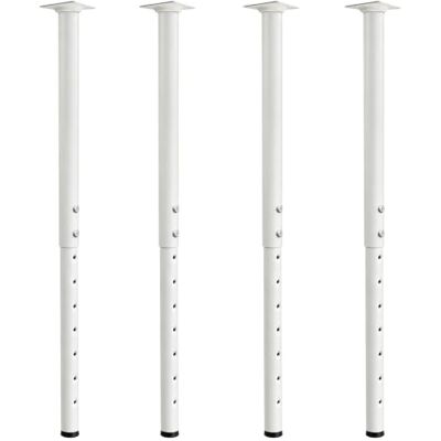 Jahof Set van 4 verstelbare metalen tafelpoten met schroeven, 55-90 cm, diameter 42/38 mm, voor tafel, kantoor, thuis en kantoor, wit Jahof Set van 4 verstelbare metalen tafelpoten met schroeven, 55-90 cm, diameter 42/38 mm, voor tafel, kantoor, thuis en kantoor, wit
