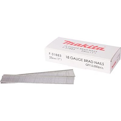 Makita F-31883 Kopspijkers voor heren, mini brads, verzinkt, 25 mm, voor spijkermachines (5000 stuks) Makita F-31883 Kopspijkers voor heren, mini brads, verzinkt, 25 mm, voor spijkermachines (5000 stuks)