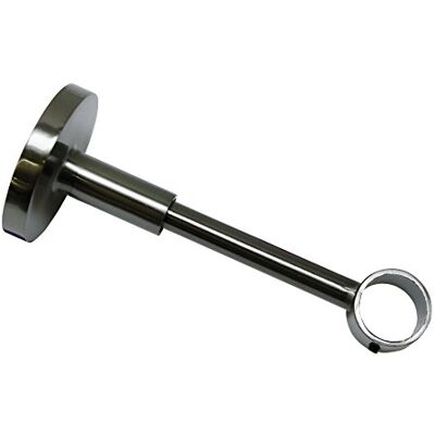 Gardinia Houder met metalen montageplaat voor gordijnroede, 1-voudig, gesloten, met alle montageonderdelen, serie Chicago, Ø 20 mm, titanium Gardinia Houder met metalen montageplaat voor gordijnroede, 1-voudig, gesloten, met alle montageonderdelen, serie Chicago, Ø 20 mm, titanium