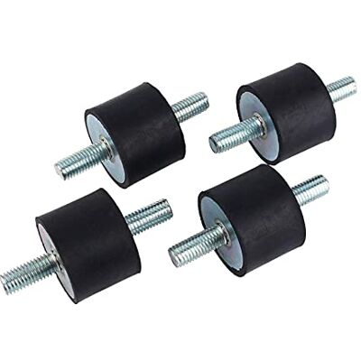 Walfront Schokdemper voor gasdempers M10, 40 x 30 cm, voor schokdempers, van trillingsrubber Walfront Schokdemper voor gasdempers M10, 40 x 30 cm, voor schokdempers, van trillingsrubber