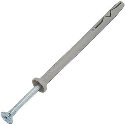 AERZETIX C67159 – set van 50 spijkerpluggen Ø 6 x 80 mm met afgeschuinde kraag van polyethyleen + 50 schroefspijkers Ø 3,9 x 85 mm met verzonken kop PZ2 van staal – om te slaan – metalen frame beton AERZETIX C67159 – set van 50 spijkerpluggen Ø 6 x 80 mm met afgeschuinde kraag van polyethyleen + 50 schroefspijkers Ø 3,9 x 85 mm met verzonken kop PZ2 van staal – om te slaan – metalen frame beton