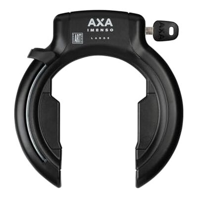 AXA Imenso Groot hangslot, de sleutel is niet afneembaar, openingsbreedte 70 mm, veiligheidsniveau 12, combineerbaar met inslagketting AXA Imenso Groot hangslot, de sleutel is niet afneembaar, openingsbreedte 70 mm, veiligheidsniveau 12, combineerbaar met inslagketting
