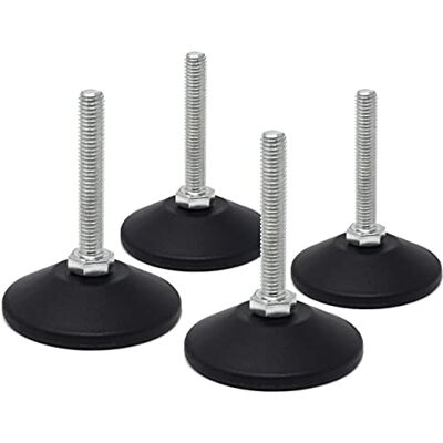 Design61 4 stelschroeven met vaste stelschroeven M8 x 50 mm verzinkt instelschroeven plaat Ø 55 mm Design61 4 stelschroeven met vaste stelschroeven M8 x 50 mm verzinkt instelschroeven plaat Ø 55 mm