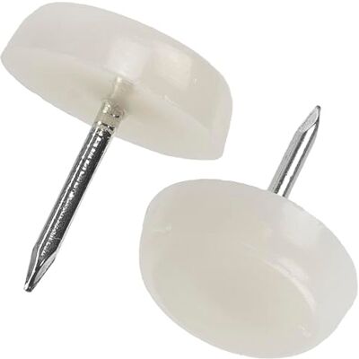AERZETIX K34147 – 50 stuks glijders voor nagelstoelpoten, rond, Ø 16 mm, van kunststof, kleur wit, meubelkast, commode, kast, bed, accessoires, vloerbescherming, bank AERZETIX K34147 – 50 stuks glijders voor nagelstoelpoten, rond, Ø 16 mm, van kunststof, kleur wit, meubelkast, commode, kast, bed, accessoires, vloerbescherming, bank