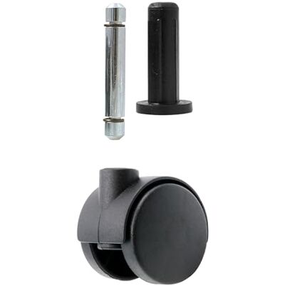 Design61 4 stuks universele meubelwielen Ø 30 mm met huls en stang Design61 4 stuks universele meubelwielen Ø 30 mm met huls en stang